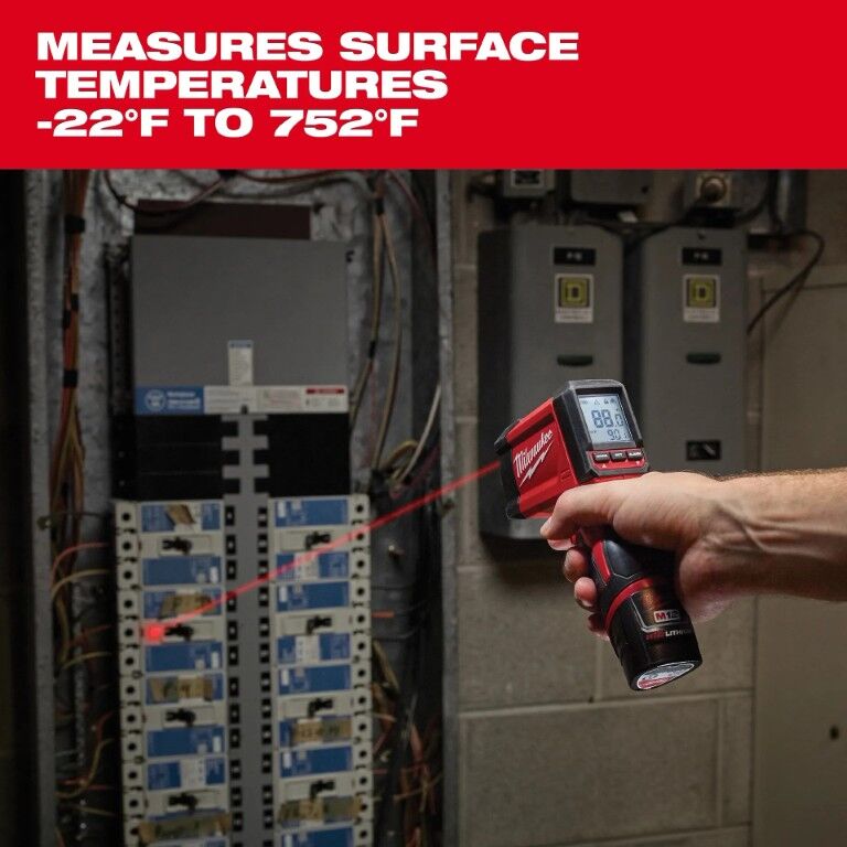 Milwaukee M12 12:1 Infrared Temp-Gun (Tool Only)