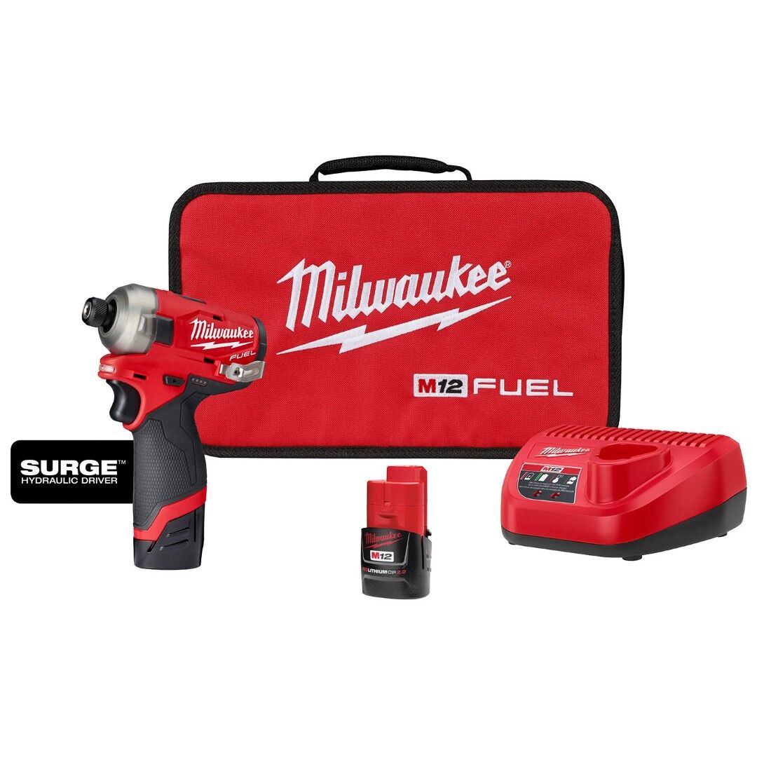 Milwaukee M12 FUEL SURGE 1/4 in. Hex Hydraulic Driver Kit