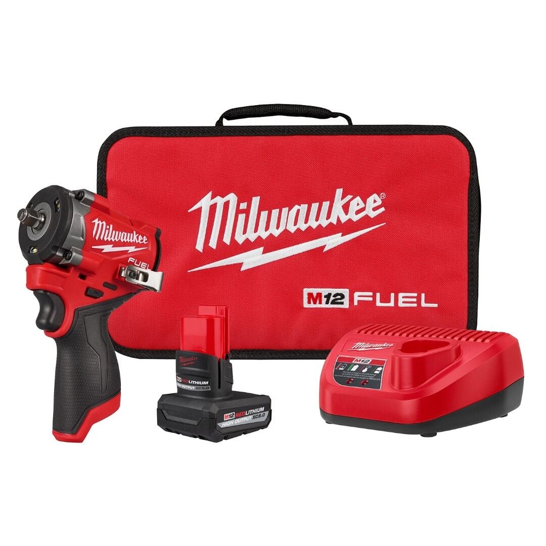 Milwaukee M12 FUEL Stubby 3/8 in. Impact Wrench Kit