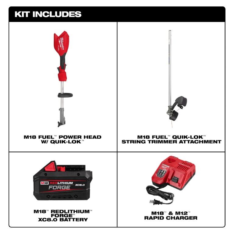 Milwaukee M18 Fuel String Trim Kit