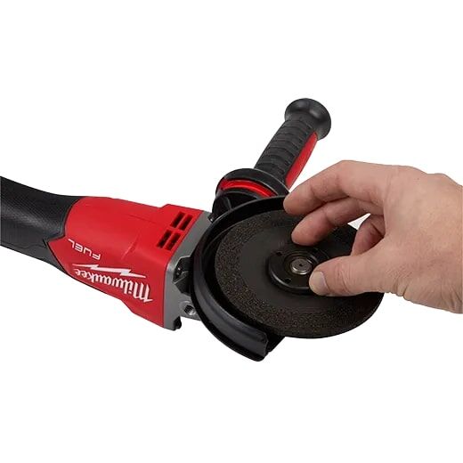 Milwaukee M18 FUEL 5-In Slide Switch Lock-On Flathead Braking Grinder