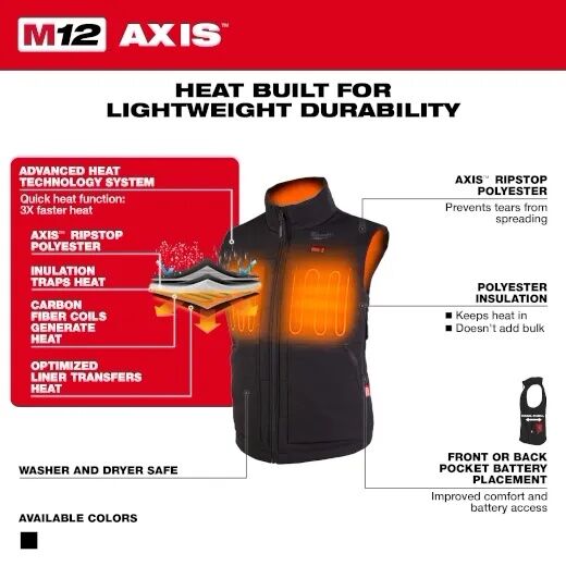 Milwaukee Women's M12 Heated AXIS Vest