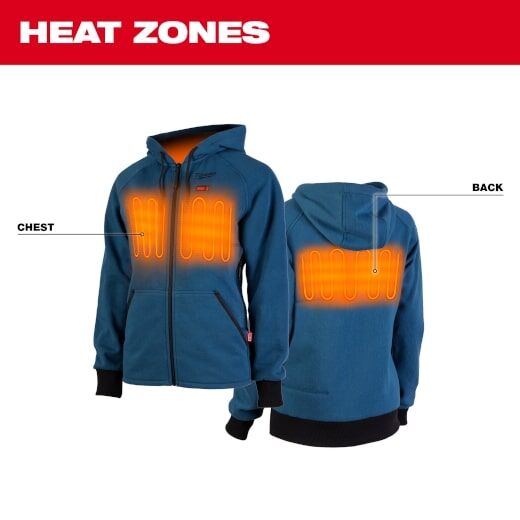 Milwaukee Women's M12 Heated Hoodie in Blue