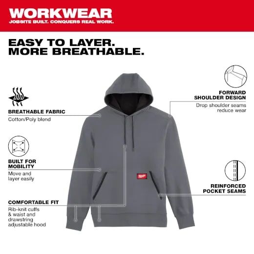 Milwaukee Men's FREEFLEX Pullover Hoodie