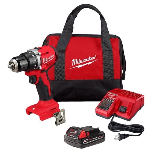 Milwaukee M18 Compact Brushless 1/2-In Drill/Driver Kit Power