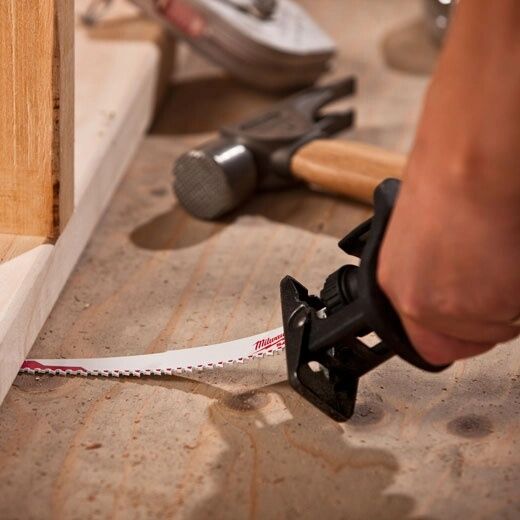 Milwaukee Sawzall Nail Embedded Wood Blade, 5 TPI, 12-In, 5-Pk