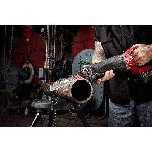 Milwaukee Sawzall Torch Carbide Thick Metal Blade, 8 TPI, 9-In
