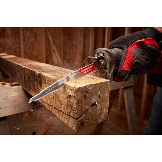 Milwaukee Sawzall The AX Carbide Teeth Wood Blade, 5 TPI, 12-In