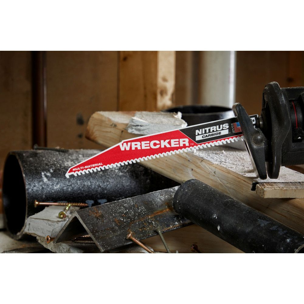 Milwaukee 12-In WRECKER with NITRUS Carbide SAWZALL Blade for Multi-Material