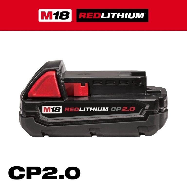 Milwaukee M18 RedLithium CP2.0 Battery, 2-Ah