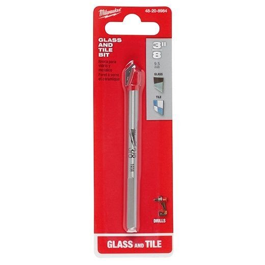 Milwaukee Glass and Tile Drill Bit, 3/16-In