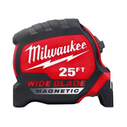 Milwaukee Wide Blade Magnetic Tape Measures, 16-Ft