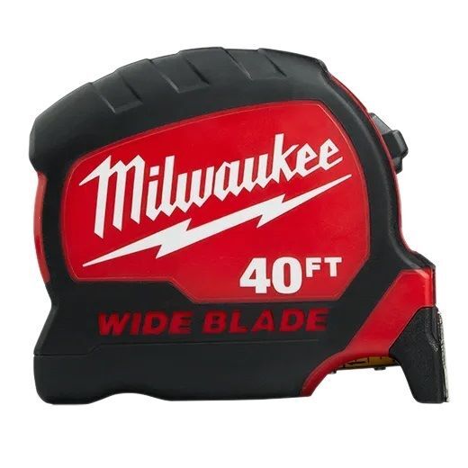 Milwaukee Wide Blade Tape Measures, 40-Ft