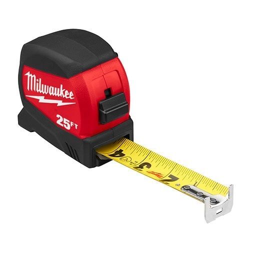 Milwaukee Compact Wide Blade Tape Measure, 25-Ft