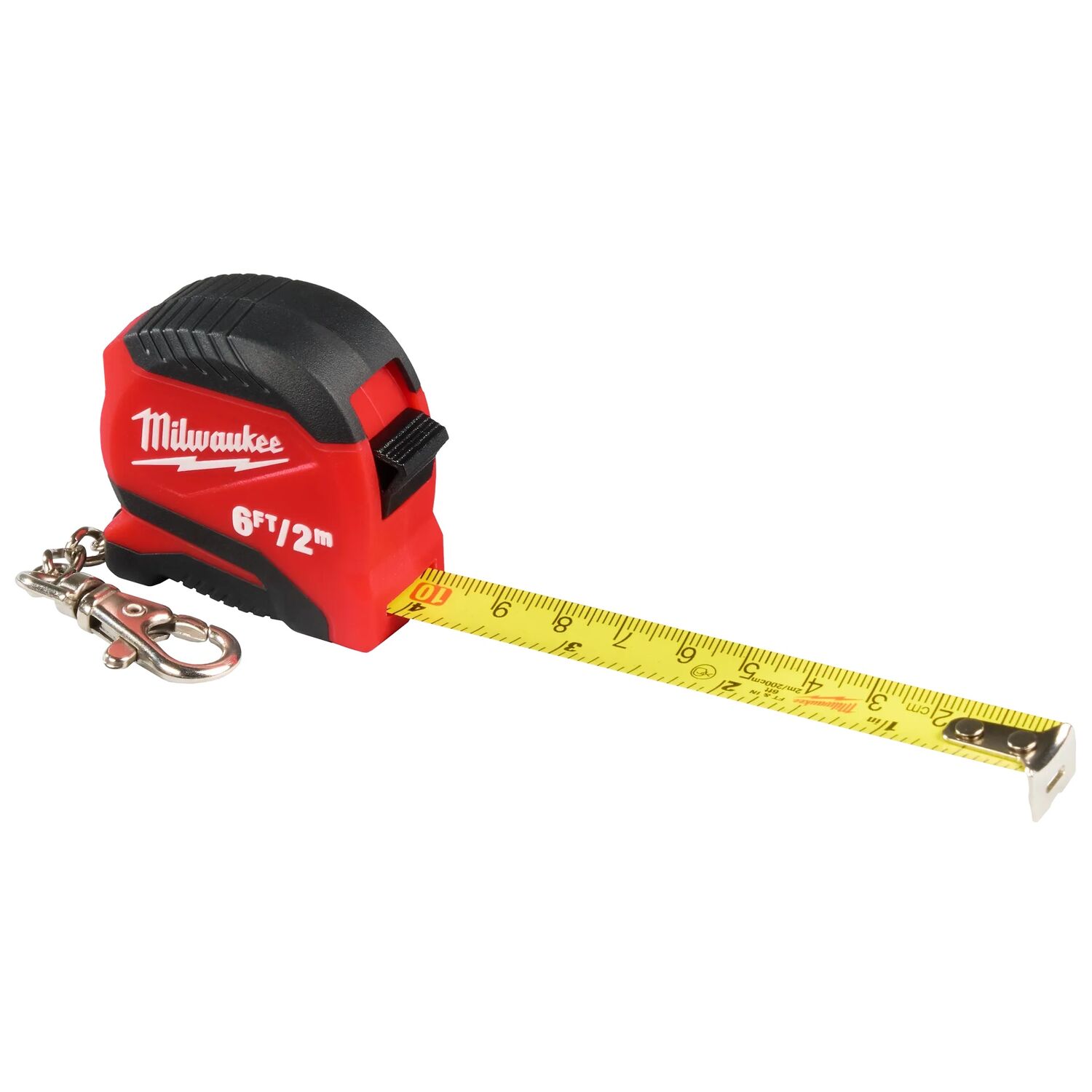 Milwaukee Keychain Tape Measure, 6-Ft