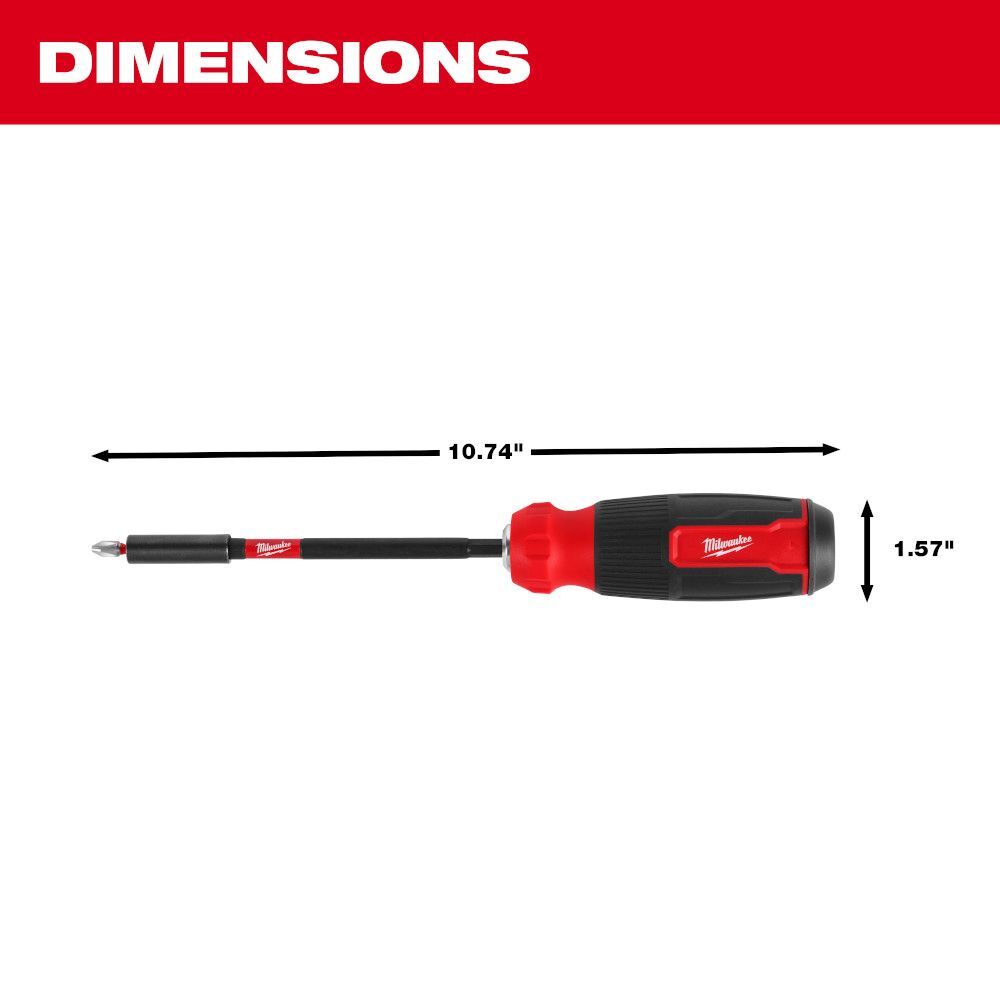 Milwaukee 14 In 1 Multi-Bit Screwdriver with SHOCKWAVE Impact Duty Bits