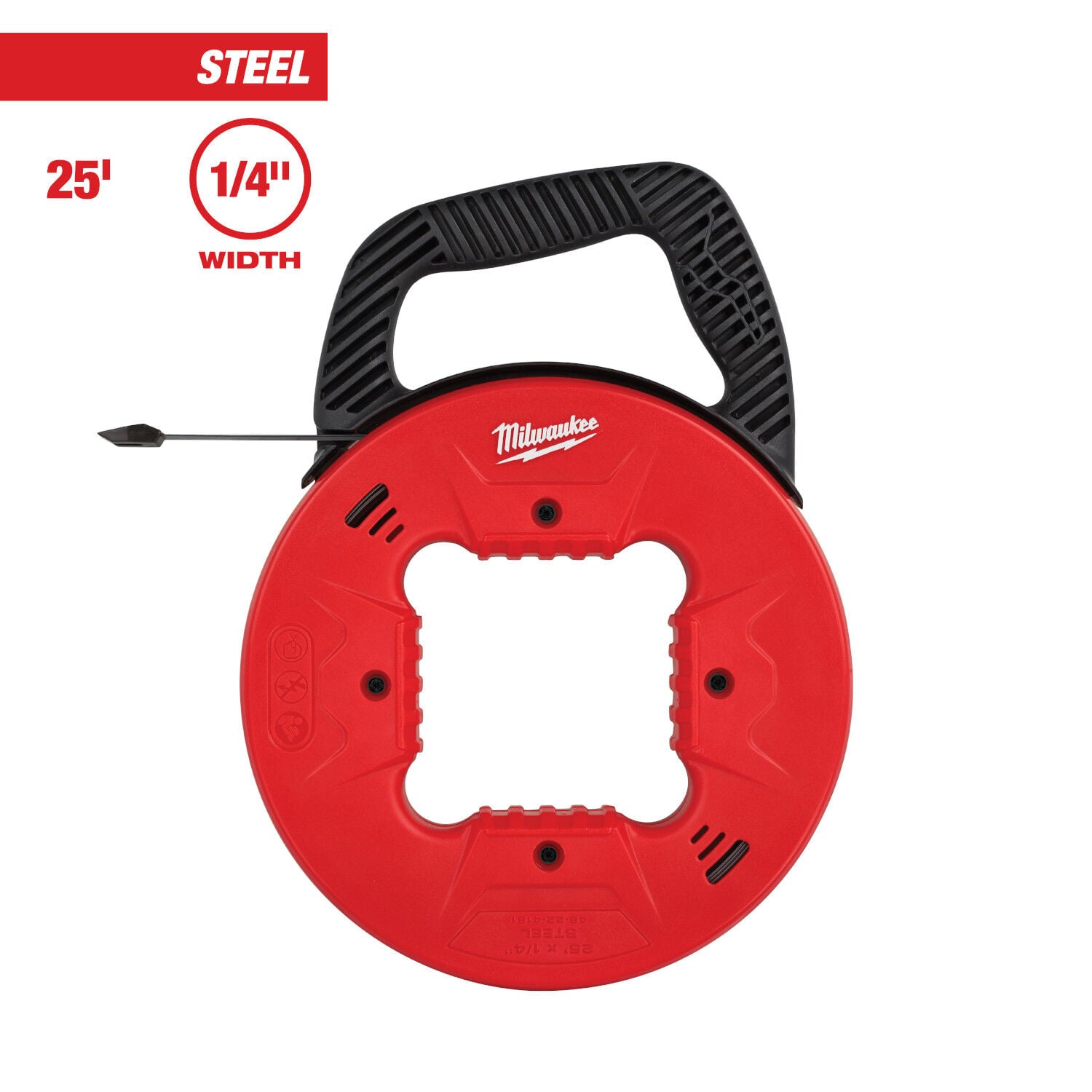 Milwaukee 1/4 in. Steel Fish Tape, 25 ft.