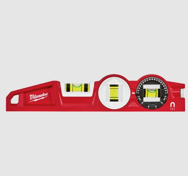Milwaukee 10" Die cast Torpedo Level with 360¬∞ Locking Vial