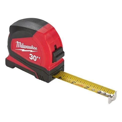 Milwaukee Compact Tape Measures, 30-Ft
