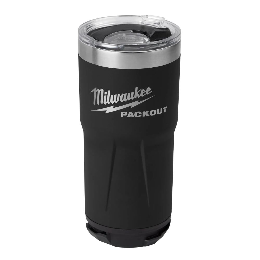 Milwaukee Packout Black Tumbler, 20-Oz