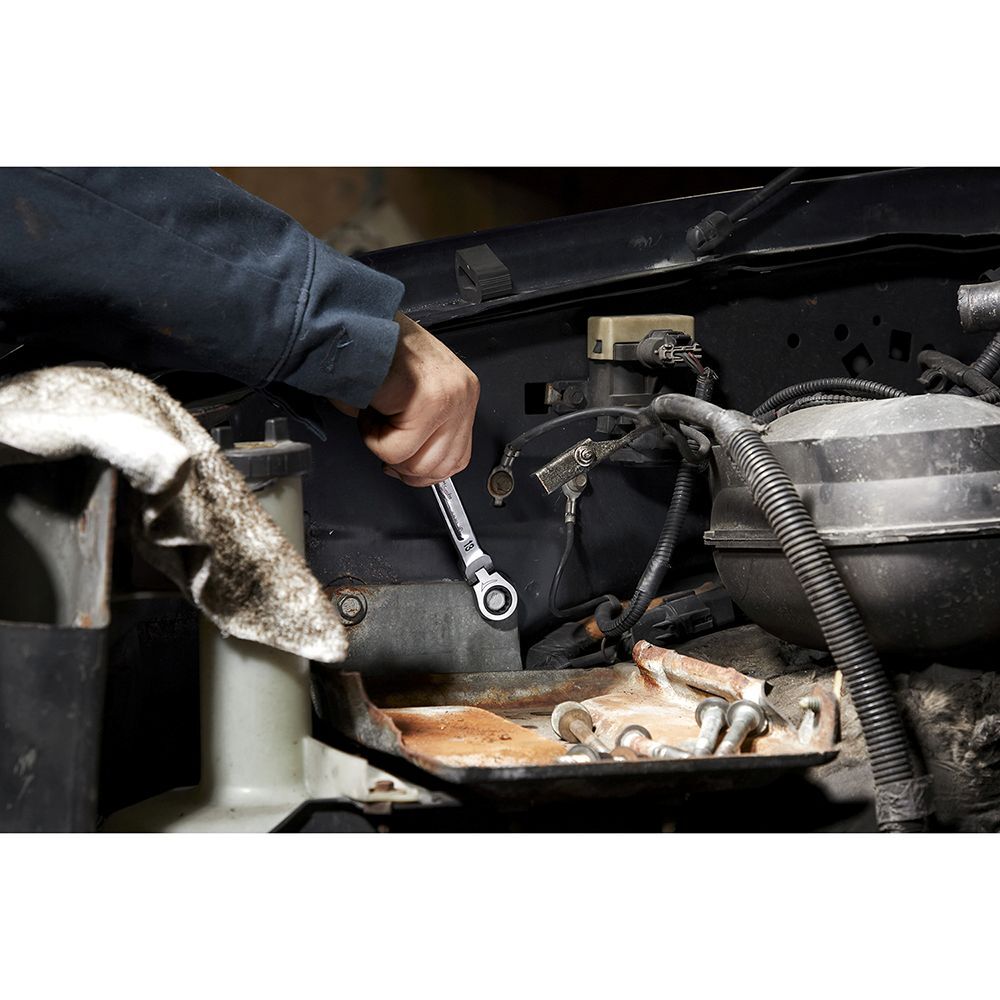 Milwaukee SAE Flex Head Ratcheting Combination Wrench Set, 7-Pc