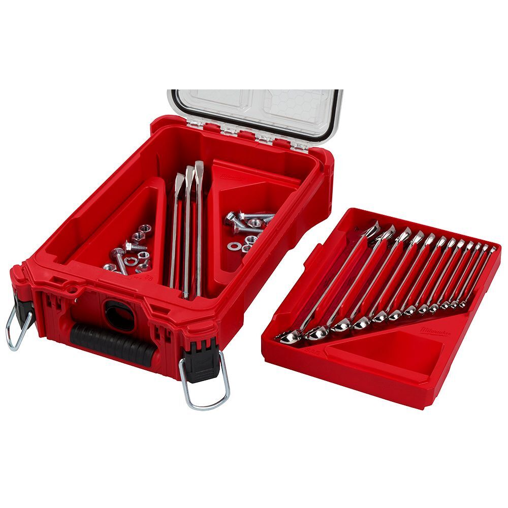 Milwaukee SAE Combination Wrench Set with PACKOUT Compact Organizer, 15-Pc