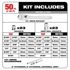 Milwaukee 1/4-In & 3/8-In Ratchet and Socket Set in PACKOUT - SAE & Metric, 106-Pc