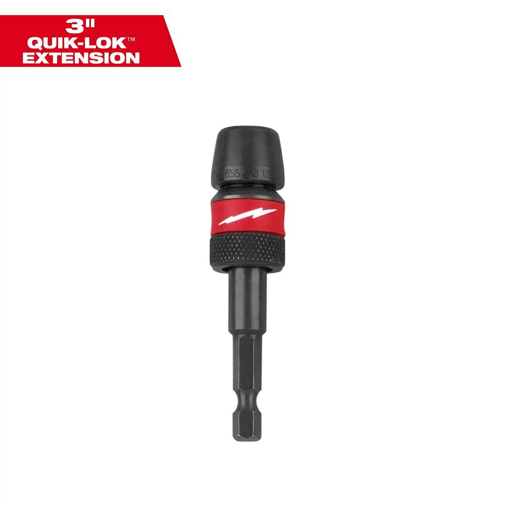 Milwaukee Universal Quik-Lok Extension, 1/4-In x 3-In