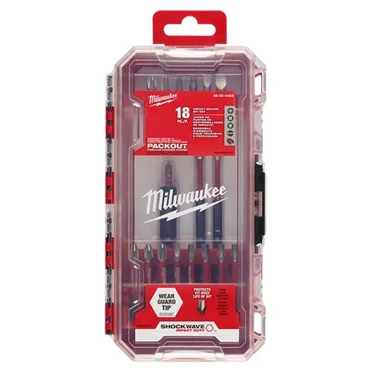 Milwaukee Shockwave Impact Duty Driver Bit Set, 18-Pc