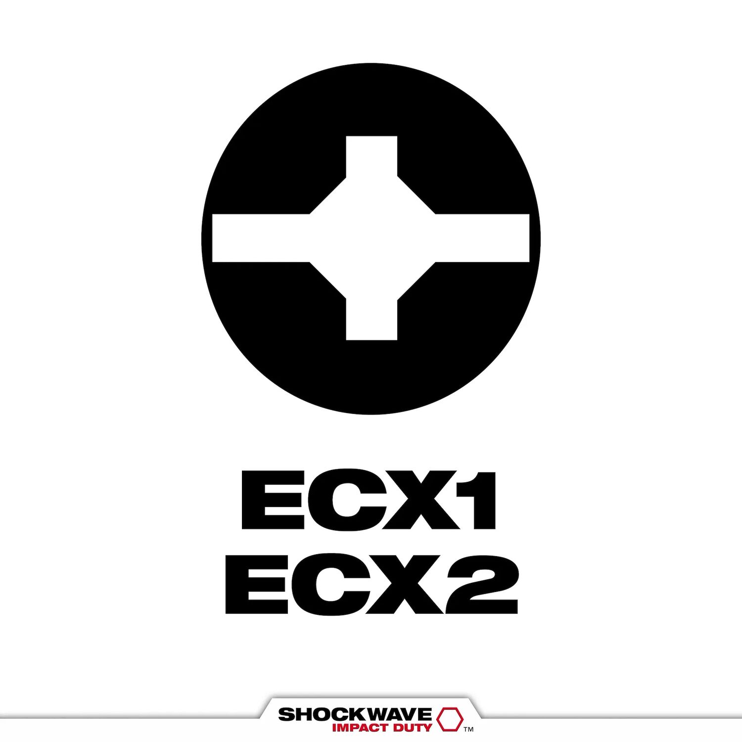Milwaukee Shockwave Impact Duty #1/#2 ECX Bit Combo Kit, 2-In, 2-Pc