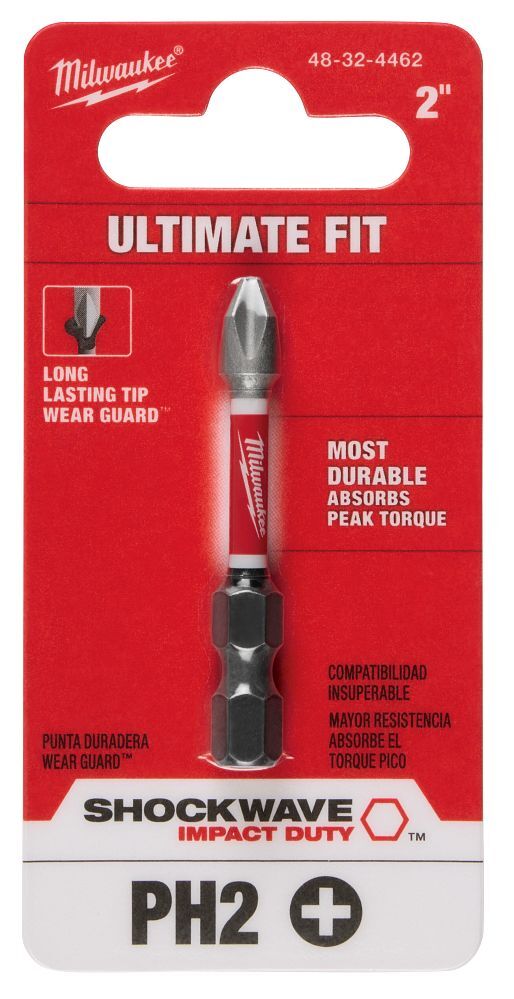 Milwaukee Shockwave Impact #2 Phillips Bit, 2-In