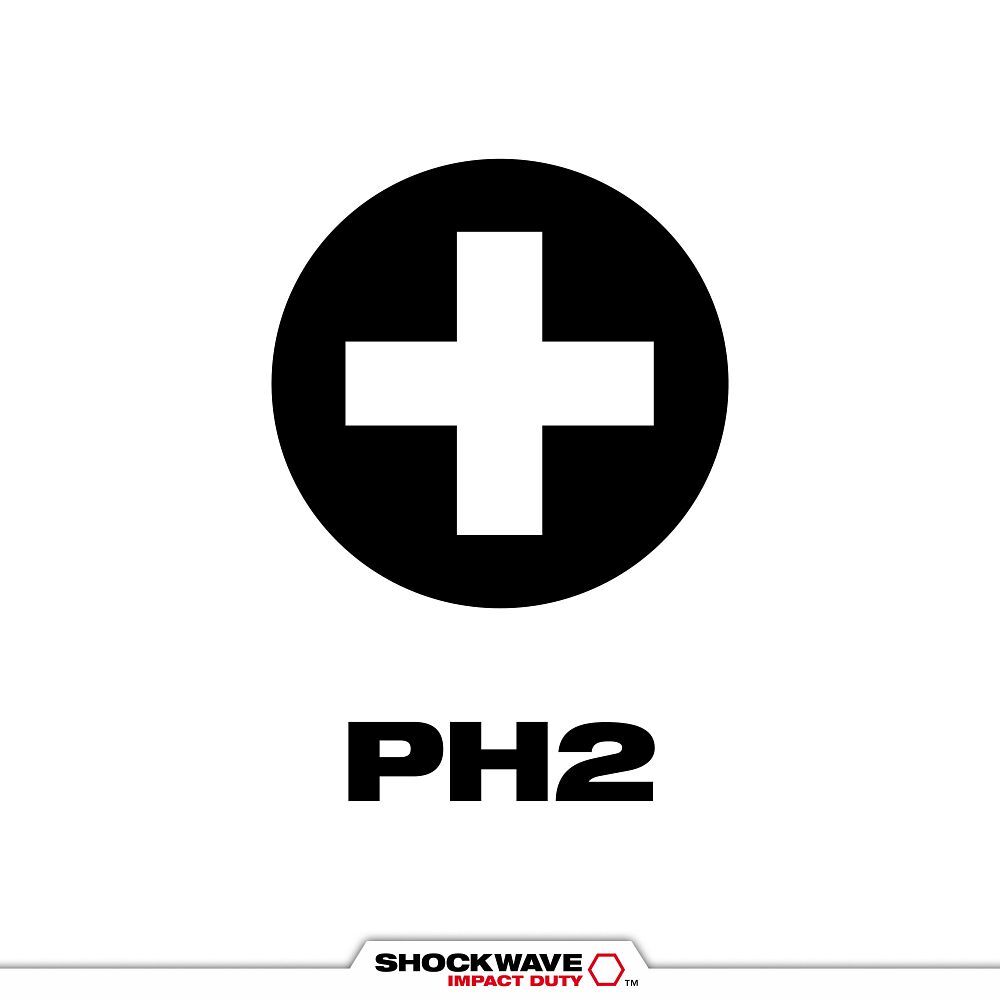 Milwaukee Shockwave Impact #2 Phillips Bit, 3 1/2-In