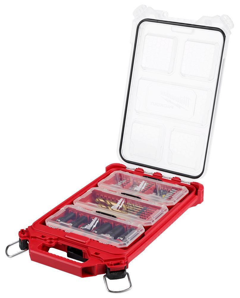 Milwaukee Shockwave Impact Duty Drill, Drive, & Fasten Packout Set, 60-Pc