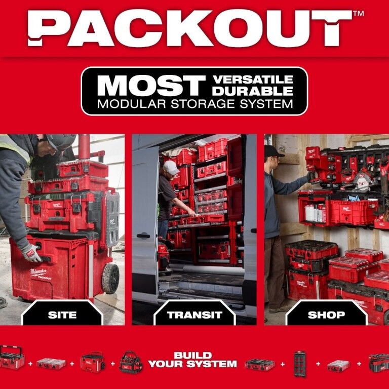Milwaukee M18 Six Bay Rapid Charger with PACKOUT Compatibility