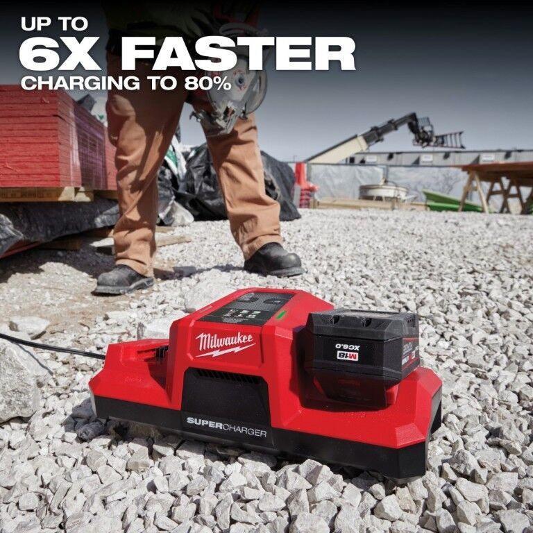 Milwaukee M18 Six Bay Rapid Charger with PACKOUT Compatibility