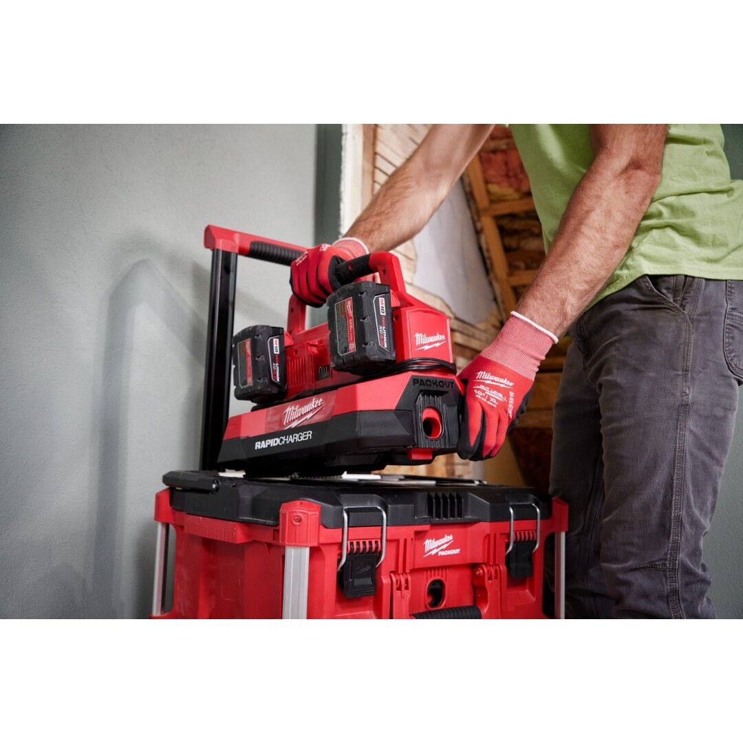 Milwaukee M18 Six Bay Rapid Charger with PACKOUT Compatibility