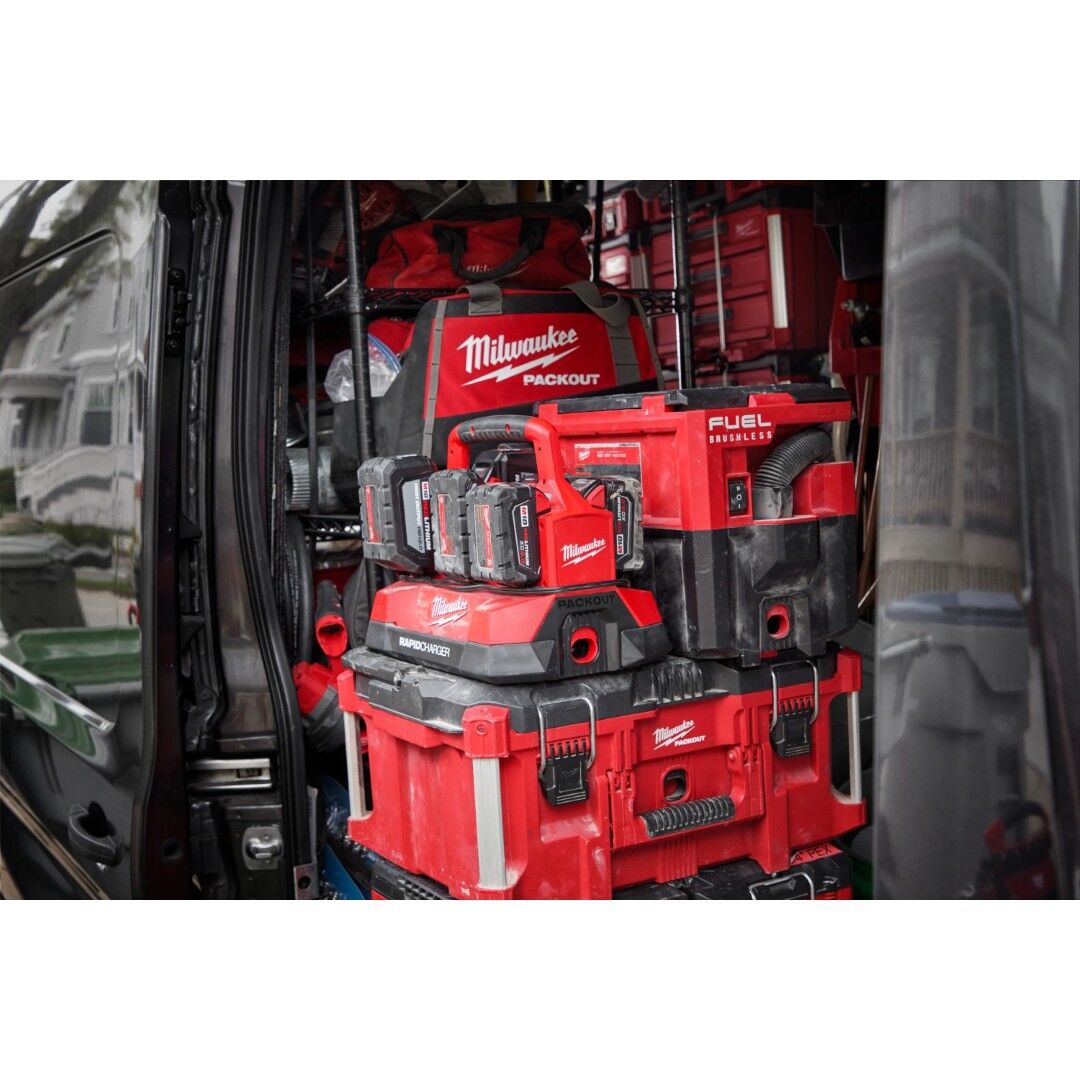 Milwaukee M18 Six Bay Rapid Charger with PACKOUT Compatibility