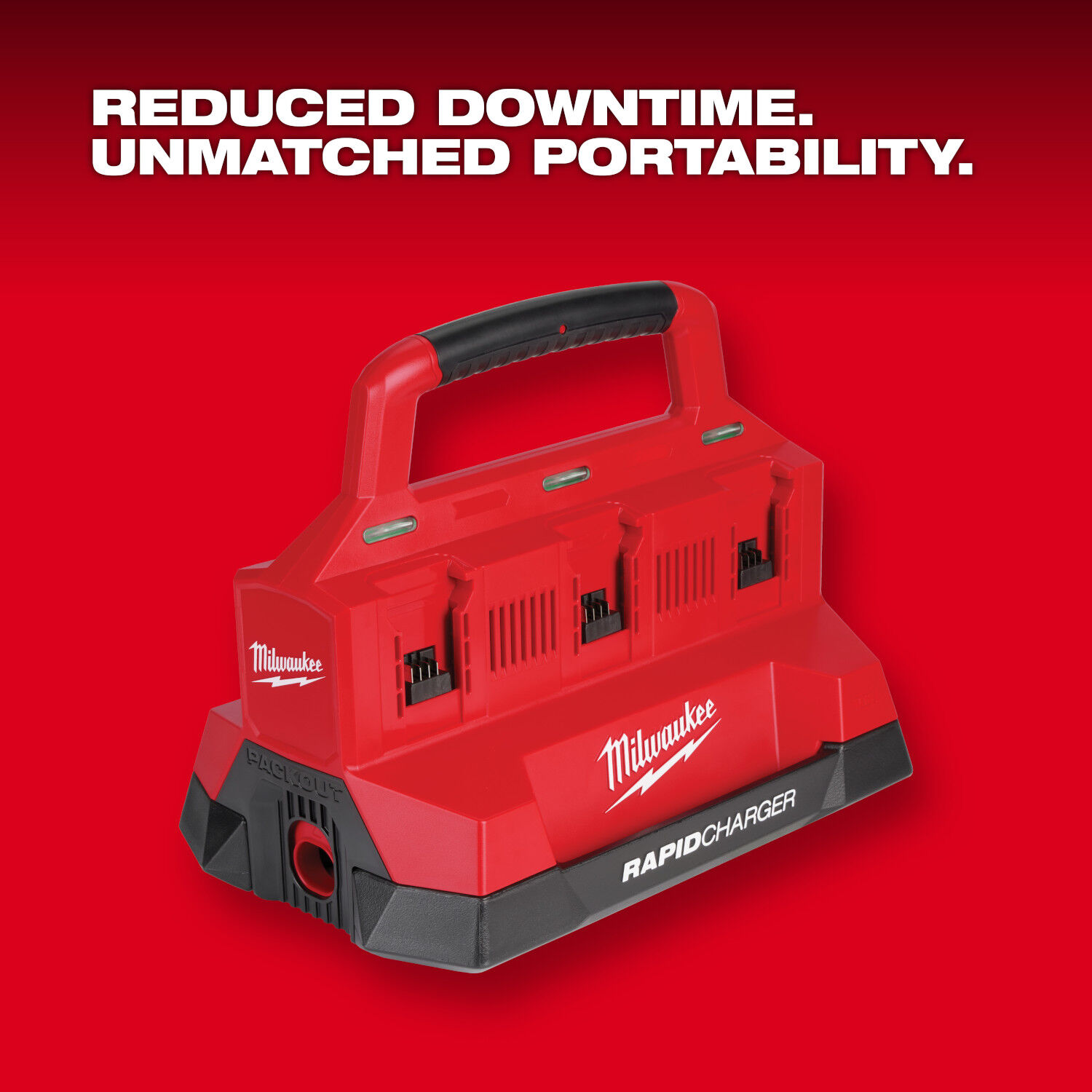Milwaukee M18 Six Bay Rapid Charger with PACKOUT Compatibility