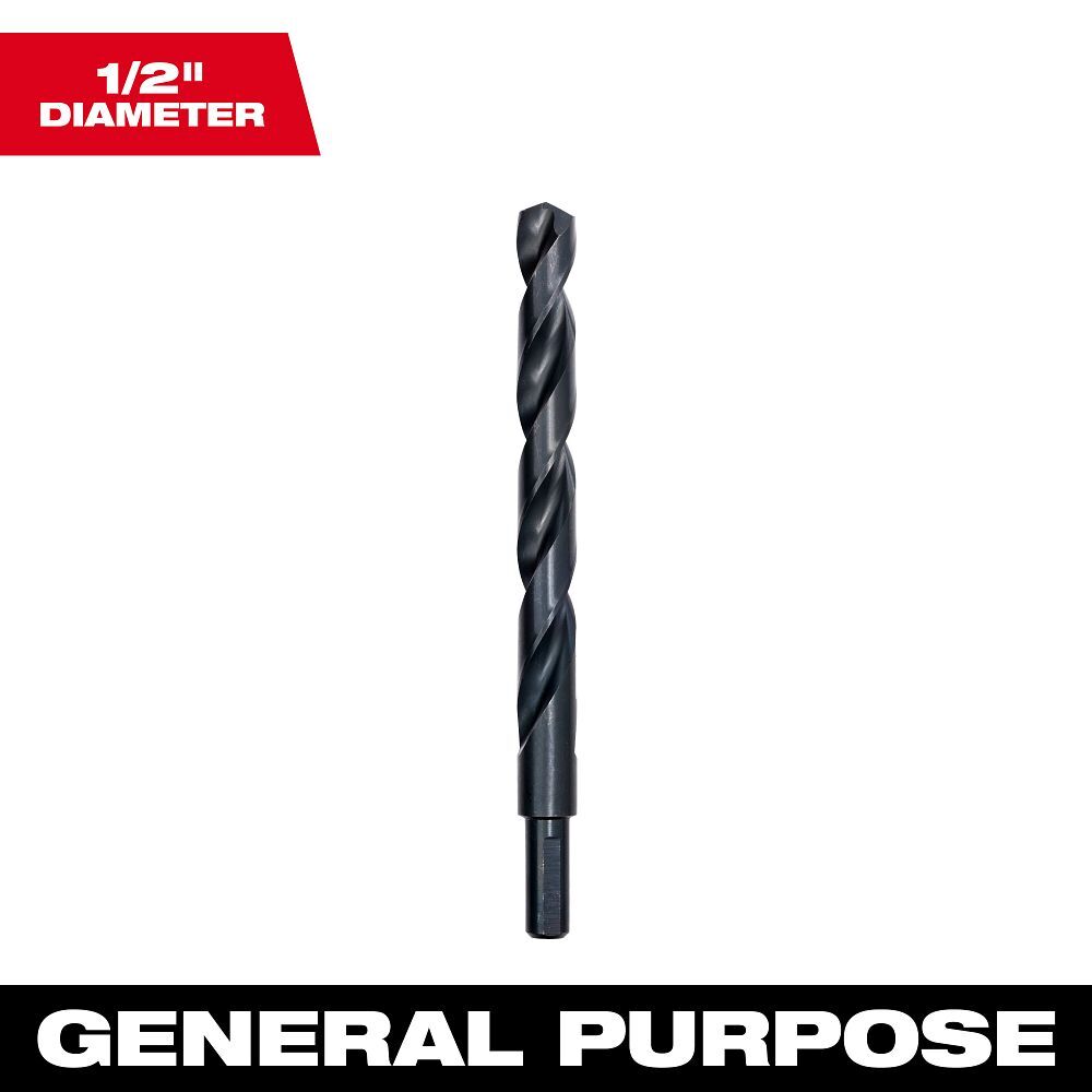 Milwaukee Thunderbolt Black Oxide Drill Bit, 1/2-In