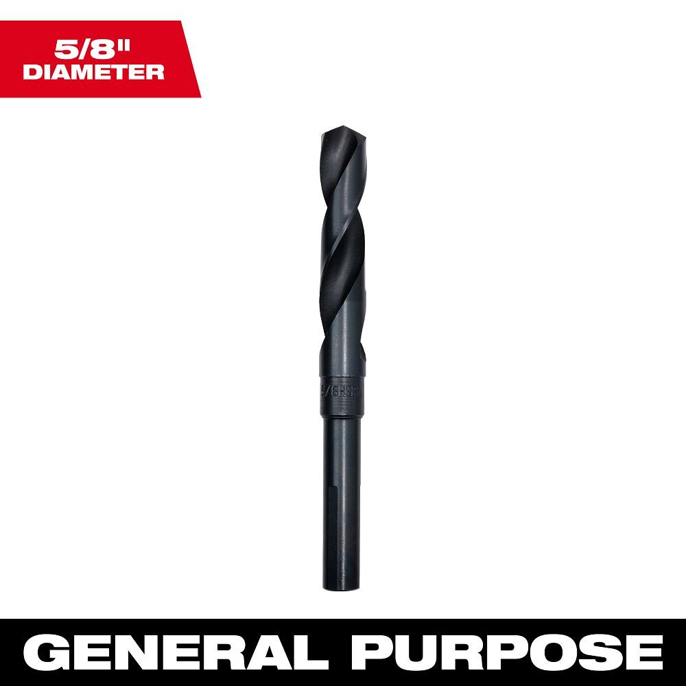 Milwaukee S & D Black Oxide Drill Bit, 5/8-In