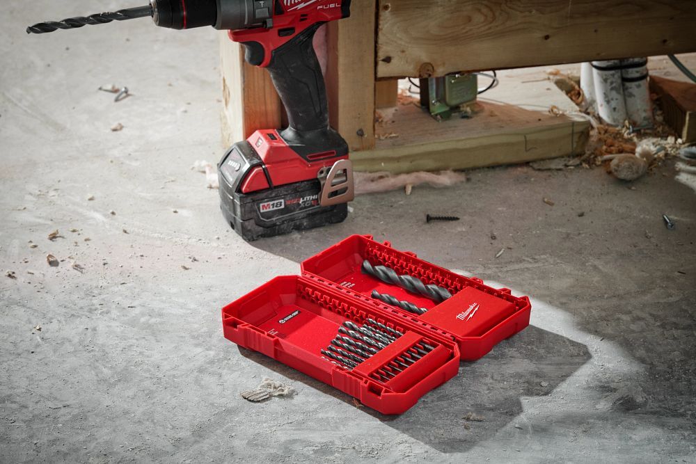 Milwaukee Thunderbolt Black Oxide Drill Bit Set, 15-Pc