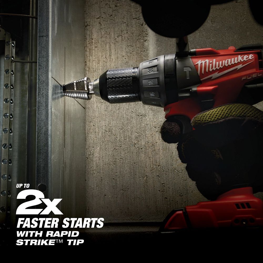 Milwaukee Step Drill Bit, #1, 1/8-In - 1/2-In