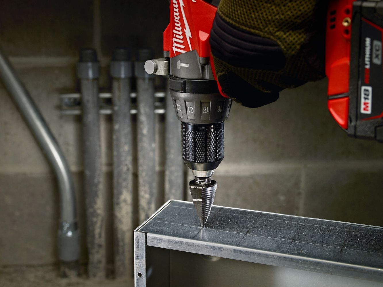 Milwaukee Step Drill Bit, #7, 7/8-In