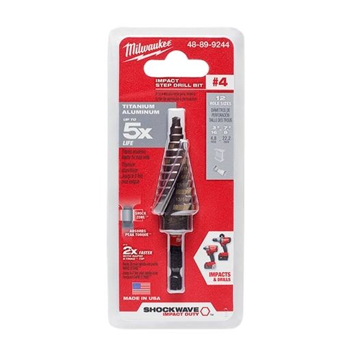 Milwaukee SHOCKWAVE Impact Duty Step Bit, 3/16 X 7/8-In