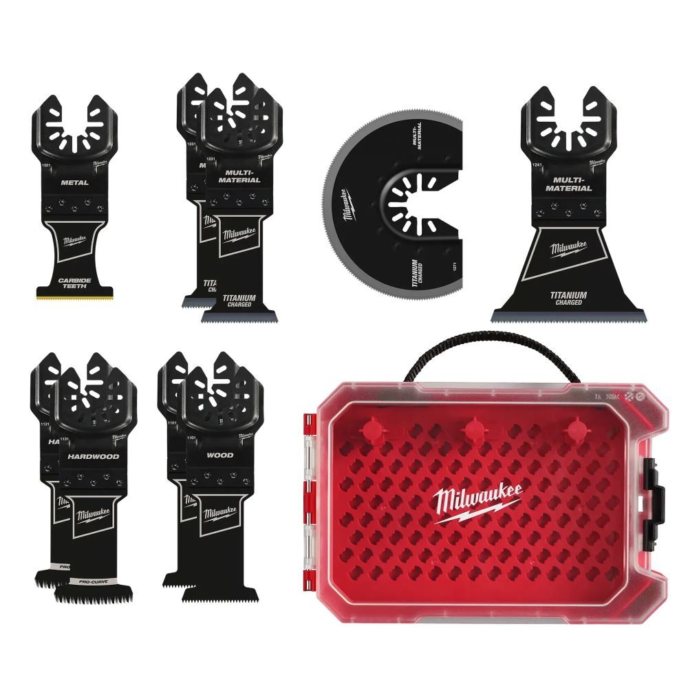 Milwaukee Open-Lok Multi-Tool Blade Variety Kit, 9-Pk