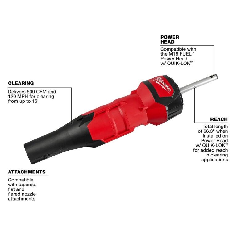 Milwaukee M18 Fuel Quik-Lok Blower Attachment