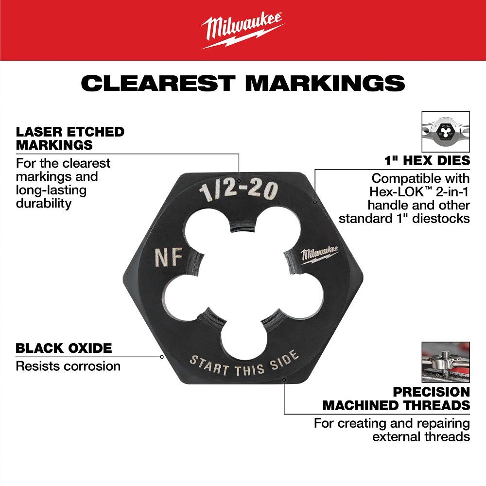 Milwaukee SAE Tap And Die Set, 17-Pc
