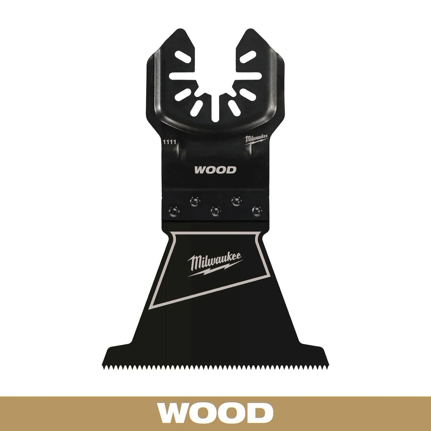 Milwaukee Open-Lok Oscillating HCS Wood Universal Fit Blade, 2 1/2-In
