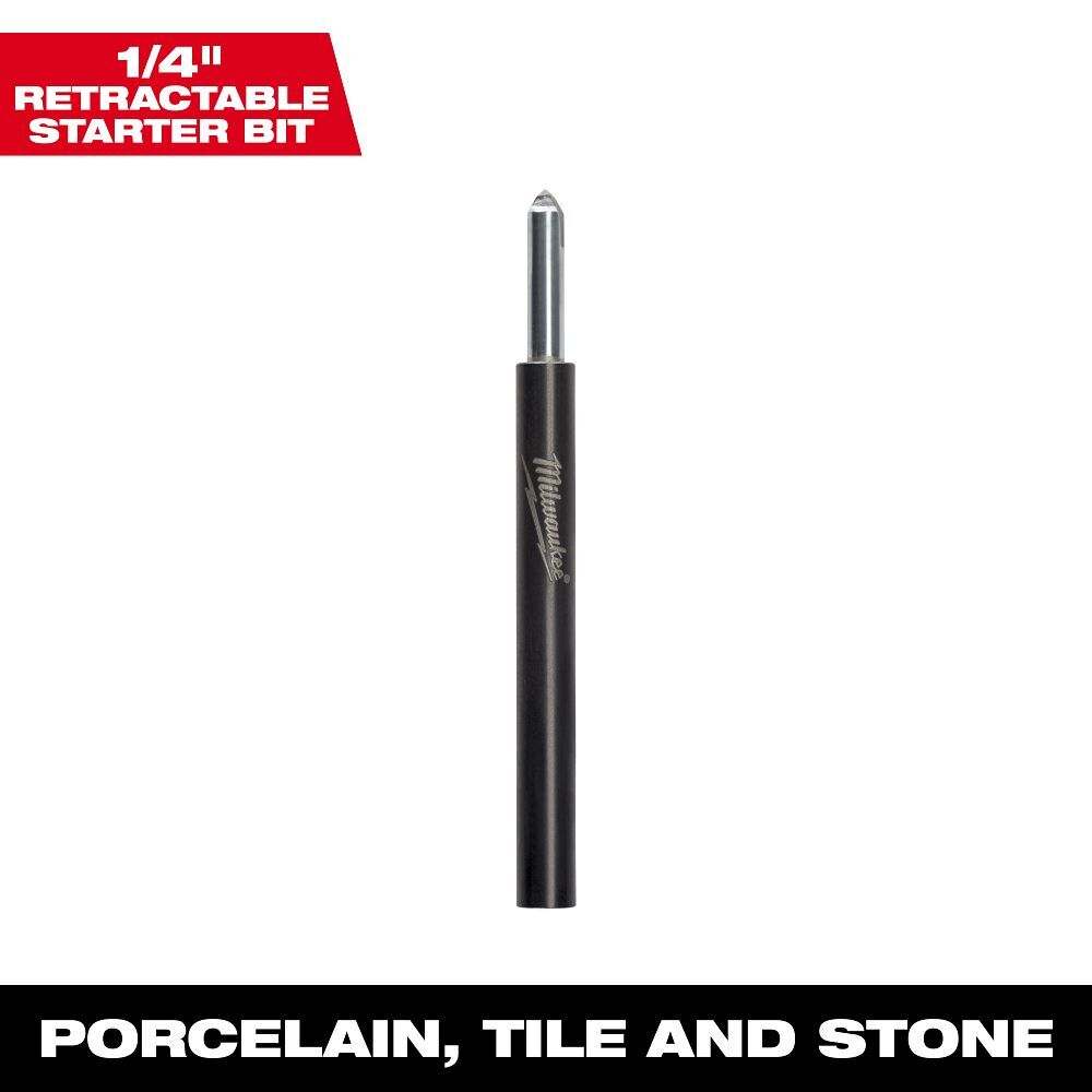 Milwaukee Hole Saw Arbor Retractable Starter Bit, 1/4-In