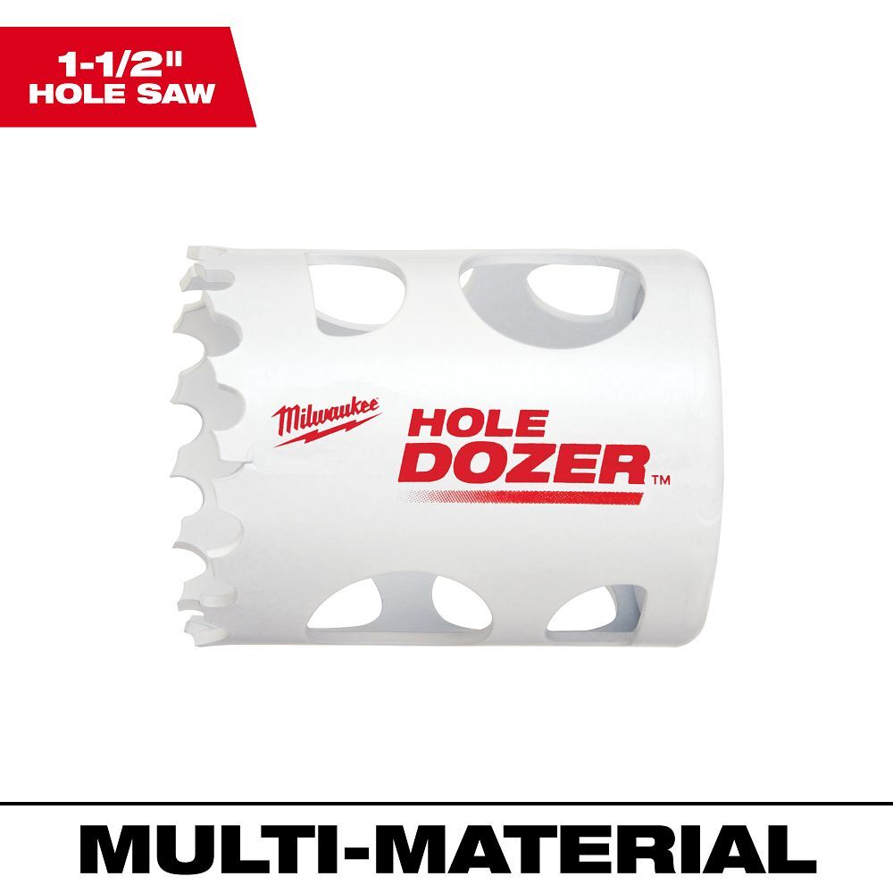Milwaukee Hole Dozer Bi-Metal Cup Hole Saw, 1 1/2-In